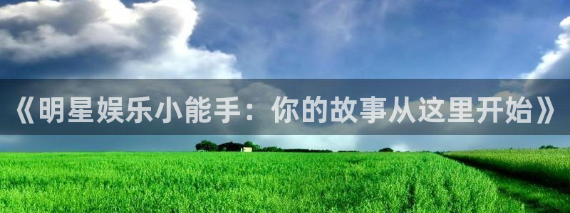 one游戏官网：《明星娱乐小能手：你的故事从这里开始》